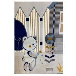 فرش کودک طرح خرس عروسکی