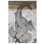 فرش کودک طرح فیل و موش