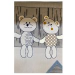 فرش کودک طرح خرس عروسکی