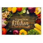 فرش آشپزخانه طرح صیفی جات