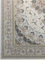 فرش ماشینی 1500 شانه طرح اصفهان نسکافه ایی - تصویر 2