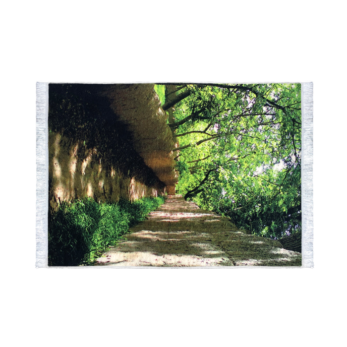 تابلو فرش کلاریس طرح جاده جنگلی تابلو فرش کلاریس طرح جاده جنگلی