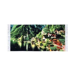 تابلو فرش کلاریس طرح خانه های کوهستانی