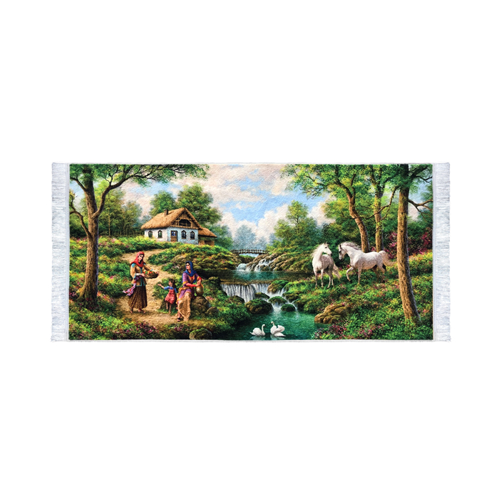 تابلو فرش کلاریس طرح زندگی عشایری تابلو فرش کلاریس طرح زندگی عشایری