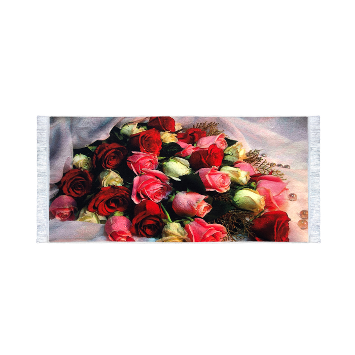 تابلو فرش کلاریس طرح گلهای هفت رنگ تابلو فرش کلاریس طرح گلهای هفت رنگ