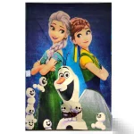 فرش ماشینی کودک طرح السا و آنا