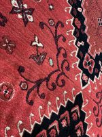فرش بلوچ قرمز اناری طر ح ترکمن کد B310 - تصویر 3