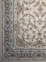 فرش ماشینی 1500 شانه طرح افشان کرم - تصویر 3