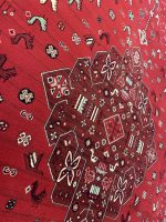 فرش ماشینی ترکمن 500 شانه طرح بلوچ کدB312 - تصویر 2