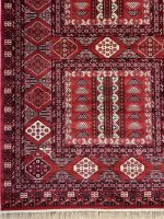 فرش ماشینی ترکمن 500 شانه طرح بلوچ کد B313 - تصویر 4