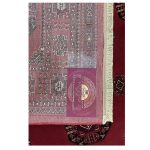 فرش ماشینی ترکمن 500 شانه طرح بلوچ کد B317 - تصویر 4