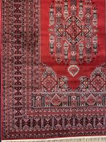 فرش ماشینی ترکمن 500 شانه طرح بلوچ کد B314 - تصویر 4