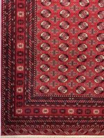 فرش ماشینی ترکمن 500 شانه طرح بلوچ کد B315 - تصویر 4