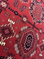 فرش ماشینی ترکمن 500 شانه طرح بلوچ کد B316 - تصویر 3