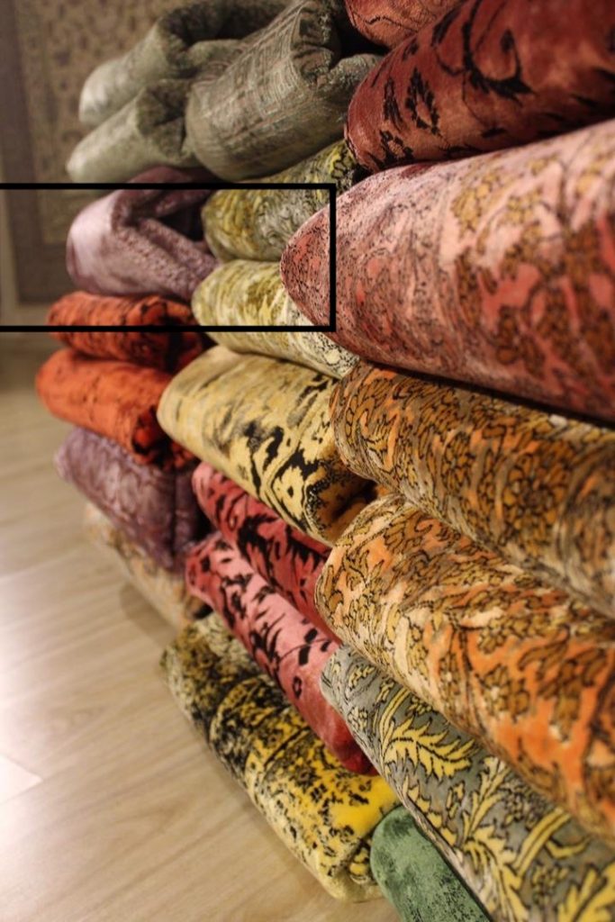 فرش ابریشمی بامبو