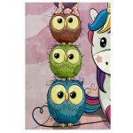 فرش کودک اختصاصی جغد دکوفان صورتی - تصویر 2