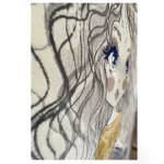 فرش کودک طرح دخترموفرفری کد SB941 - تصویر 2