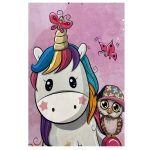 فرش کودک اختصاصی جغد دکوفان صورتی - تصویر 6