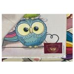 فرش کودک اختصاصی جغد دکوفان صورتی - تصویر 8