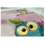 فرش کودک اختصاصی جغد دکوفان صورتی - تصویر 7