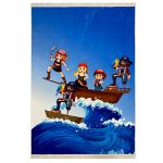 فرش کودک اختصاصی طرح دزد دریایی