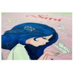 فرش کودک اختصاصی پری و پروانه صورتی - تصویر 3