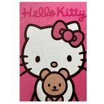 فرش کودک اختصاصی طرح کیتی صورتی - تصویر 5