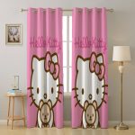 فرش کودک اختصاصی طرح کیتی صورتی