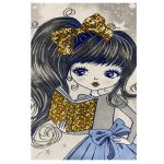 فرش کودک دختر با سگ سفید کدSB946 - تصویر 2