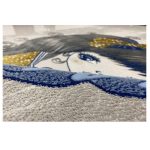 فرش کودک دختر با سگ سفید کدSB946 - تصویر 5