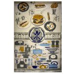 فرش کودک طرح وسایل آشپزخانه کدSB947