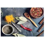 فرش اشپزخانه ادویه جات زمینه زغالی ۱۰۰۴۹۴ - تصویر 2