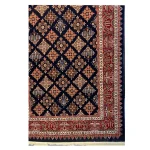 فرش گبه زمینه سرمه ایی کد H50206 - تصویر 2