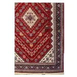 فرش بختیاری زمینه لاکی کد H50208 - تصویر 2