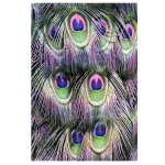 فرش فانتزی طرح پر طاووس کد 100419 - تصویر 2