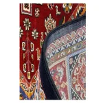 فرش گبه زمینه سرمه ایی کد H50207 - تصویر 3