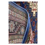 فرش بختیاری زمینه آبی کاربنی کد H50208 - تصویر 3