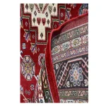 فرش بختیاری زمینه لاکی کد H50208 - تصویر 3