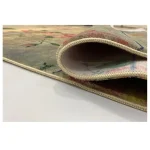 فرش فانتزی طرح گل زمینه نسکافه ایی کد100452 - تصویر 3