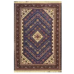 فرش بختیاری زمینه آبی کاربنی کد H50208