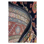 فرش بختیاری زمینه سرمه ایی کد H50208 - تصویر 3