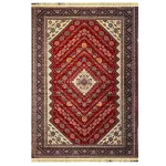 فرش بختیاری زمینه لاکی کد H50208