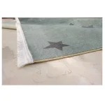 فرش خرس وماه زمینه دودی کد100289 - تصویر 4