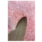 فرش شگی فلوکاتی صورتی کد 500902