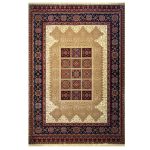 فرش عشایری زمینه بژ نخودی کد H50205