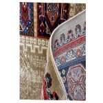 فرش عشایری زمینه قهوه ایی کرم کد H50205