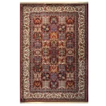 فرش عشایری زمینه لاکی کد H50212