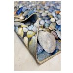 فرش فانتزی طرح سنگ رنگی کد100453