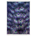 فرش فانتزی طرح پر طاووس کد 100419