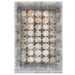 فرش مدرن زمینه طوسی دودی کدS701